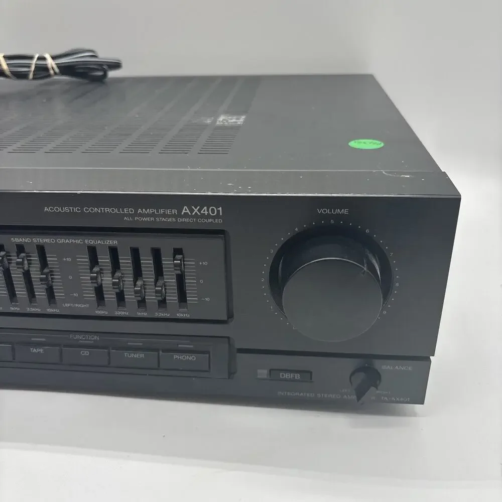 Vtg Sony AX401 Acoustic Controlled Integrated Stereo Amplifier NO REMOTE - WORKS